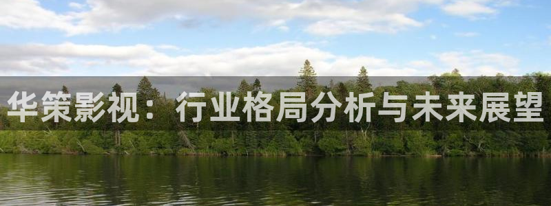 探花视频在线播放：华策影视：行业格局分析与未来展望